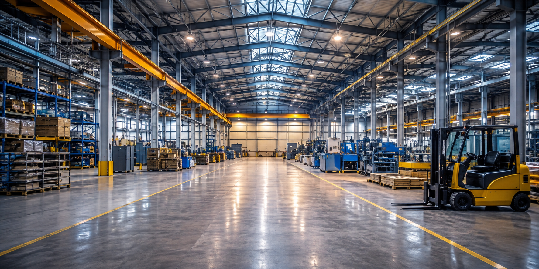 Planta industrial con control de plagas profesional